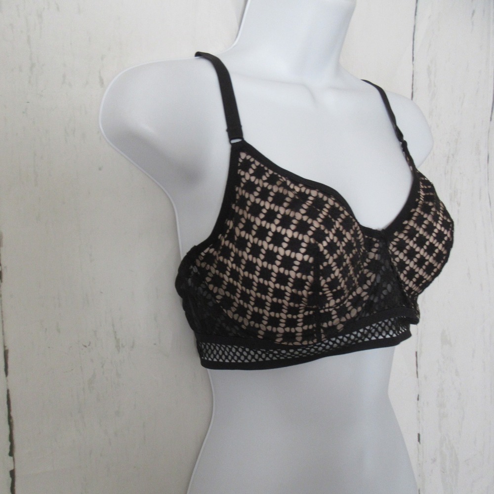 New Adore Me Bra 34D Black Tatum Full Coverage Underwire Back Closure - Picture 2 of 8